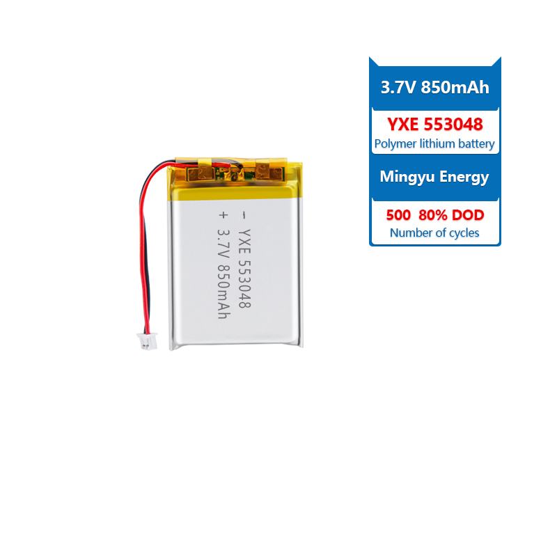 3.7 V Li-ion Battery 553048-850mah